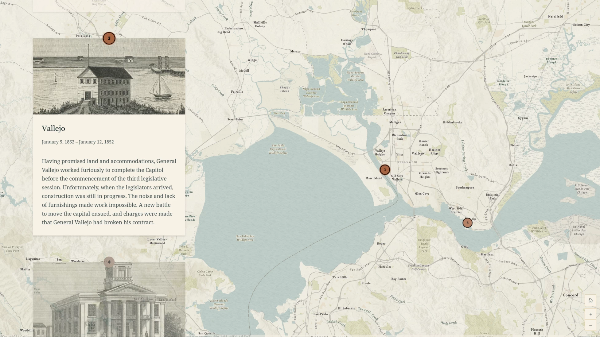 Interactive Timeline of California Capitols