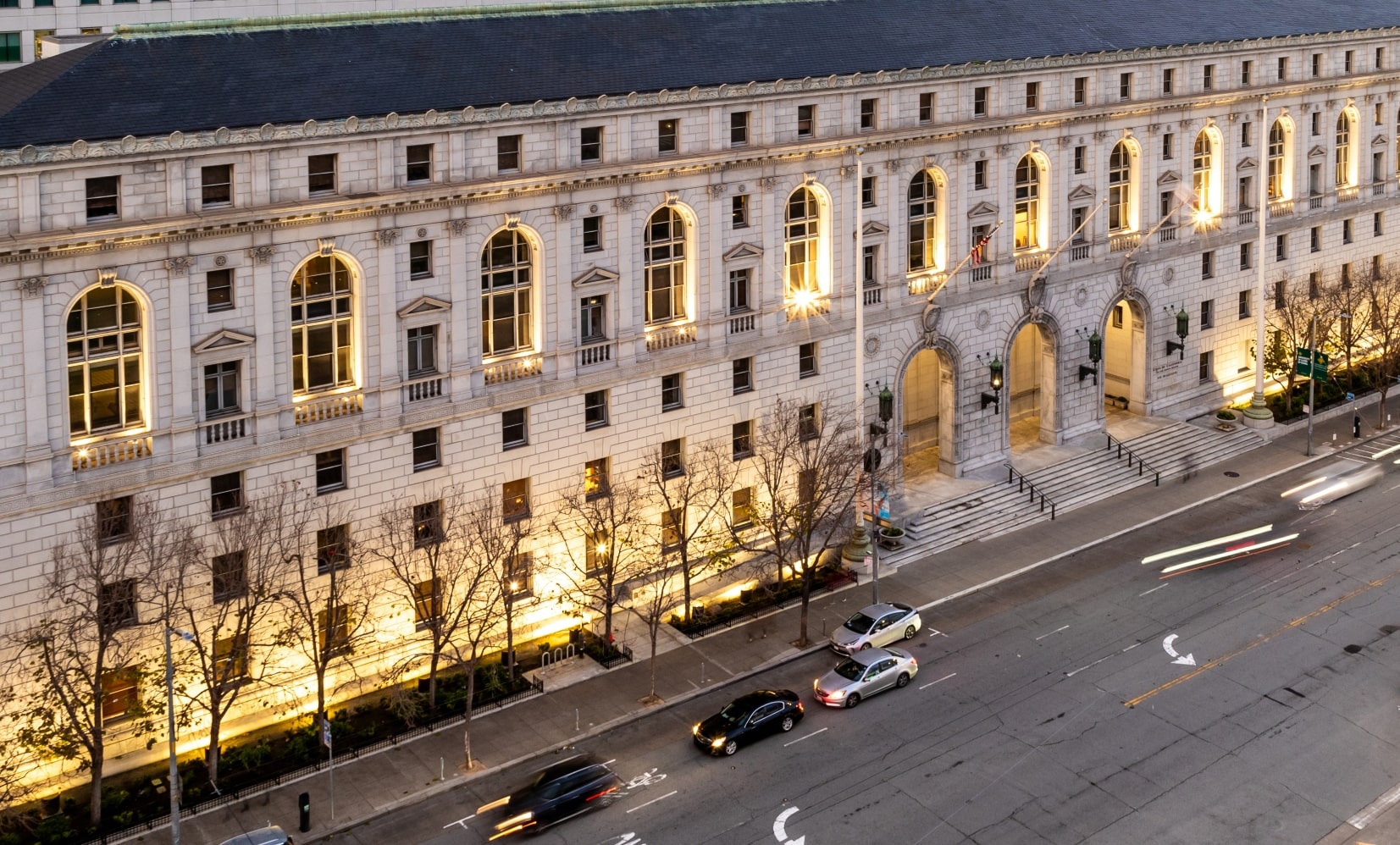 The historic Earl Warren building in San Francsico, California houses the Supreme Court of California. Completed in 1922, the building is named for 30th governor of California and 14th Chief Justice of the United States Supreme Court, Earl Warren.